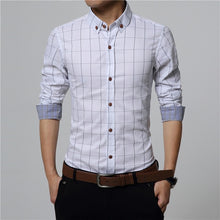 Load image into Gallery viewer, ERIDANUS 2017 Men's Plaid Cotton Dress Shirts
